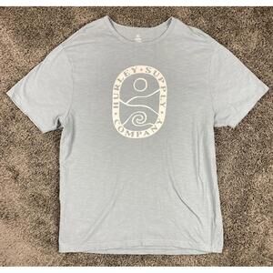 Hurley T-Shirt Graphic Logo Men's Blue Surf Company Sz XL